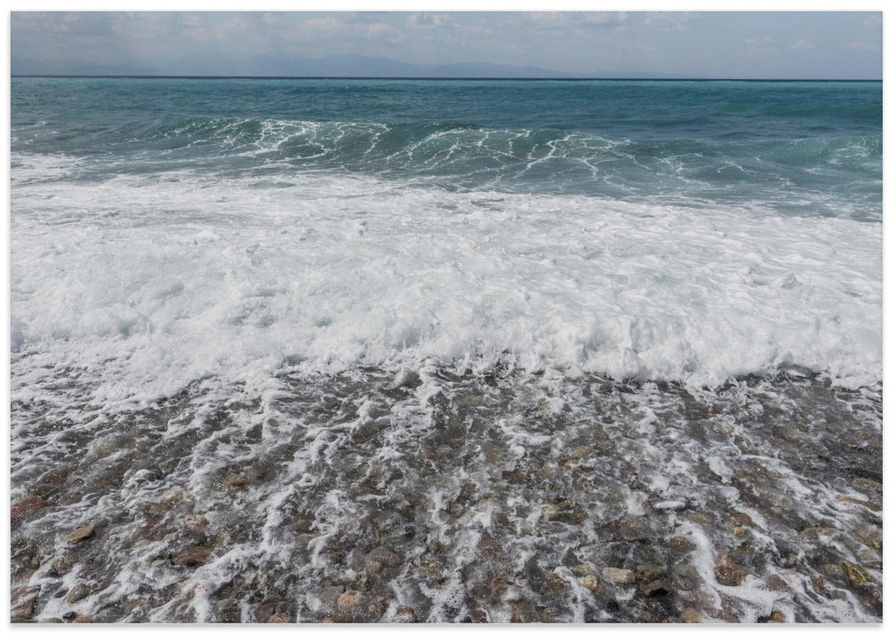Sea waves at the beach