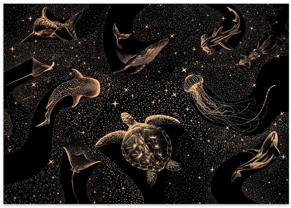 Cosmic Ocean Dark Gold