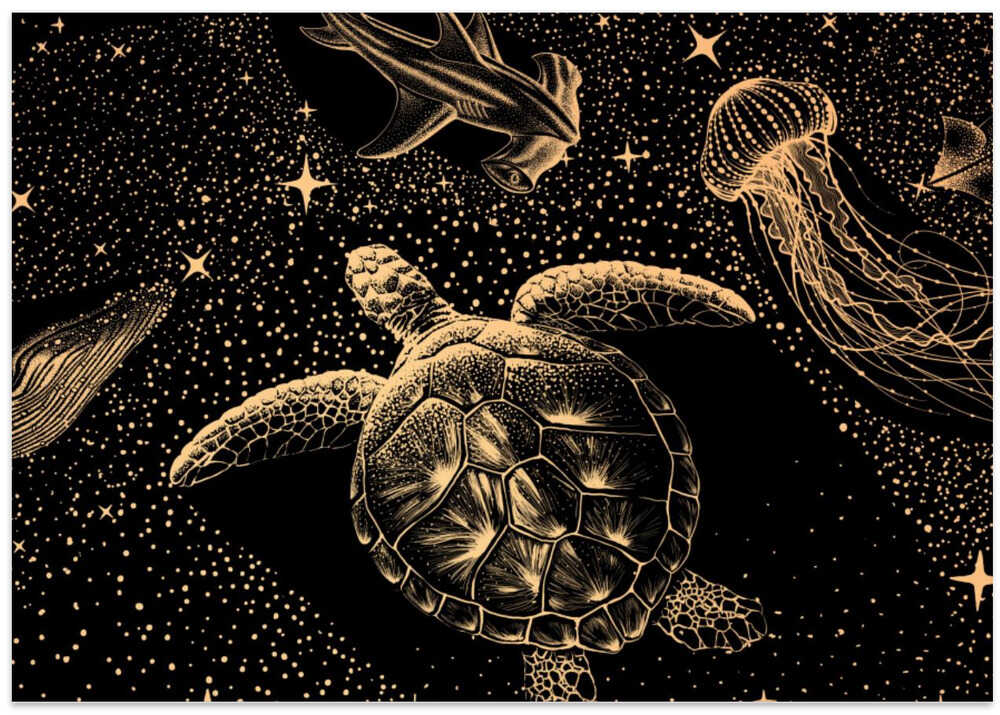 Cosmic Ocean Dark Gold