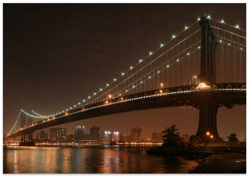The 2 lovers under Manhattan Bridge
