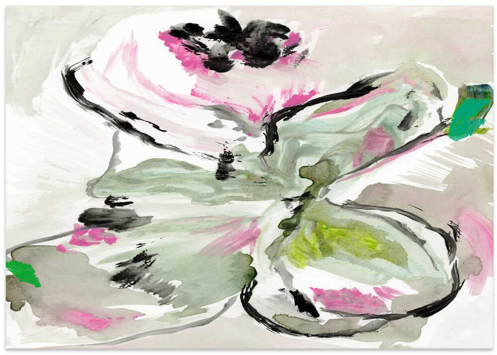 Abstract Purple Violet Pink Hues Floral 1