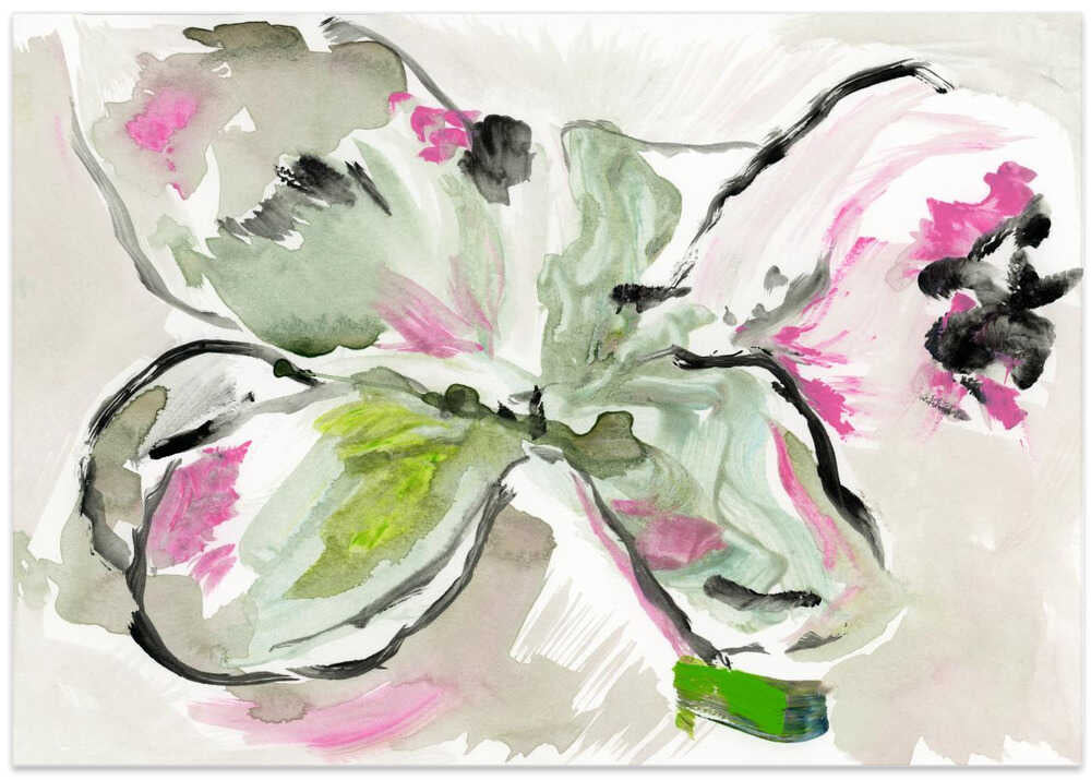 Abstract Purple Violet Pink Hues Floral 2