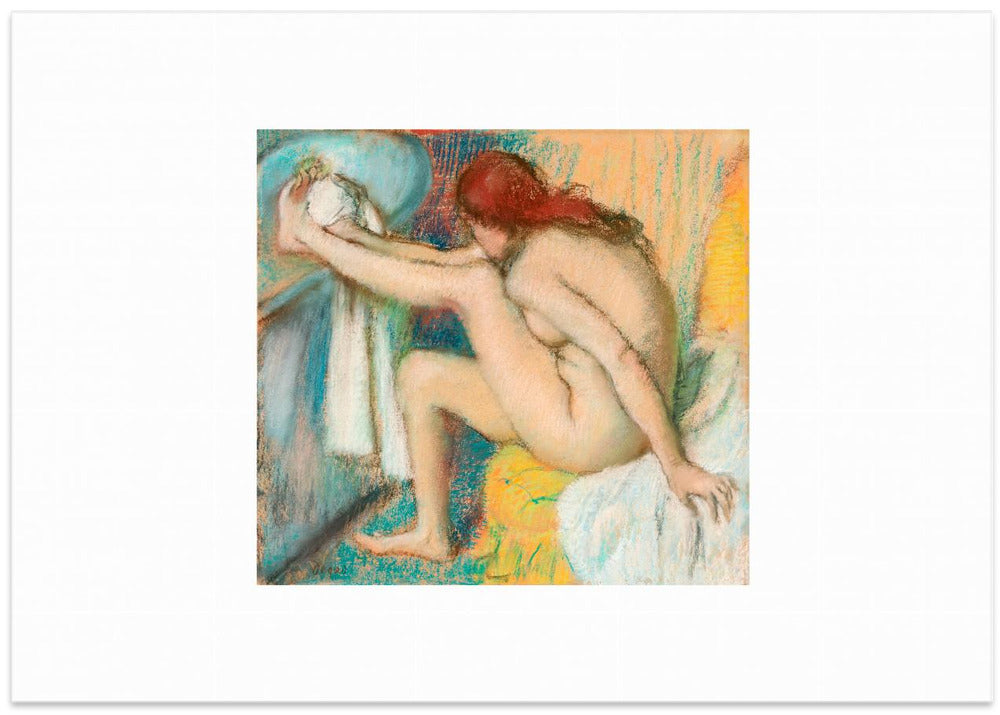 Woman Drying Her Foot