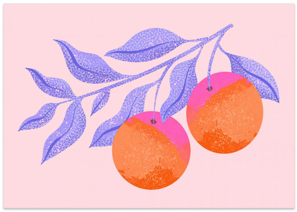 Abstract Orange Branch