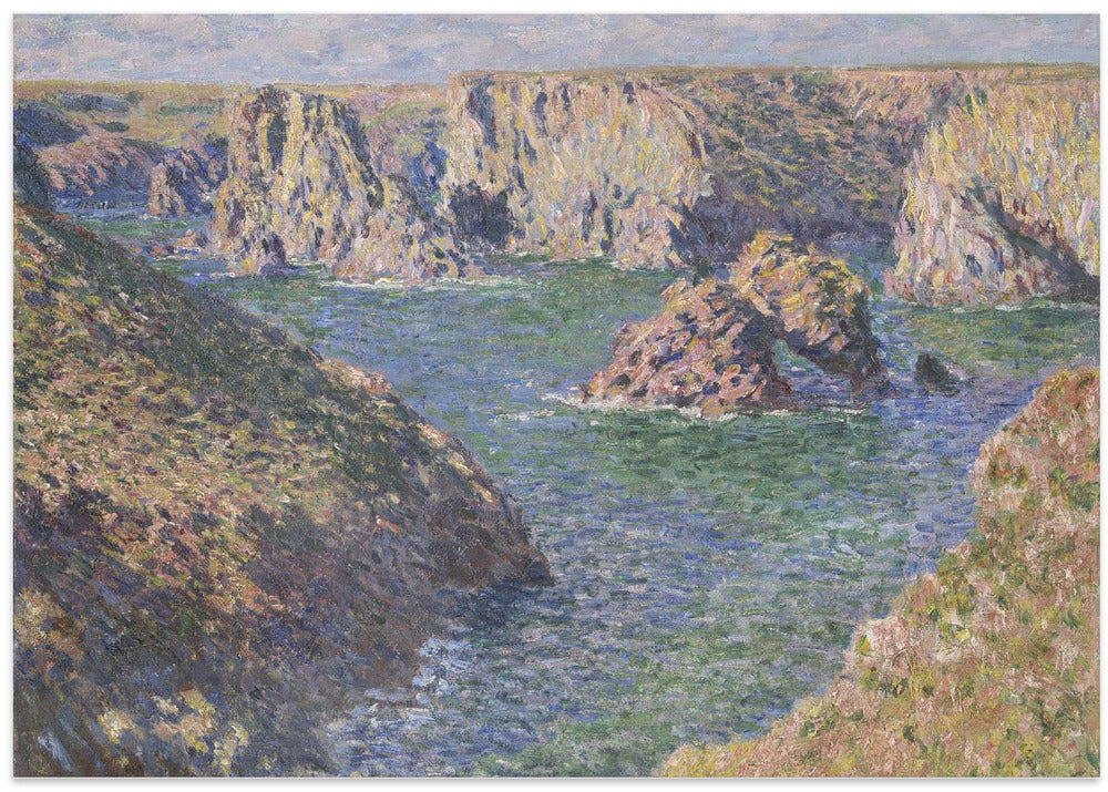 Port Domois, Belle Isle (1887) By Claude Monet