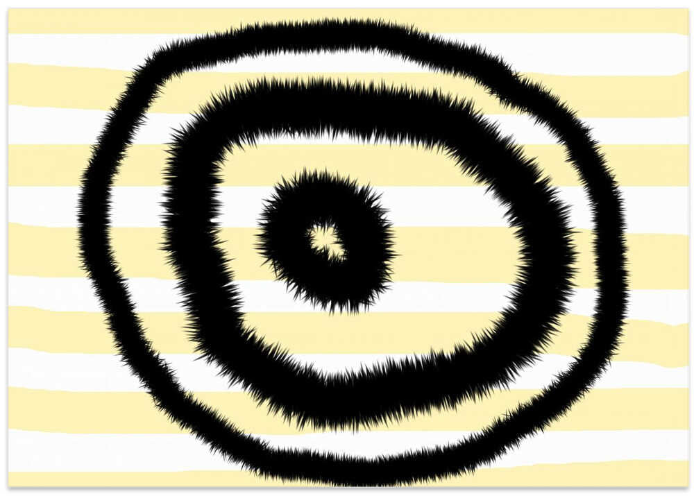 Fuzzy Spiral Stripes