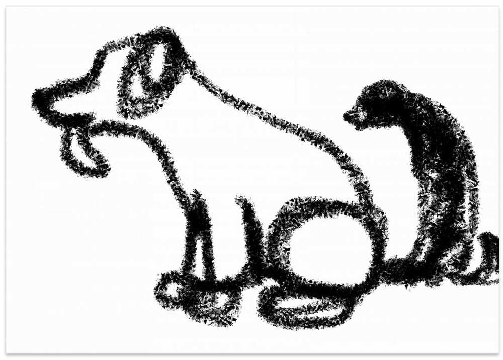 Dual Canine Silhouettes