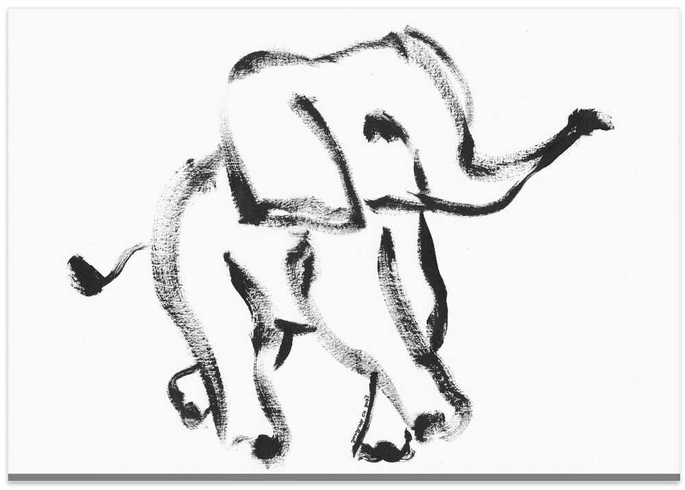 Graceful Elephant Brush