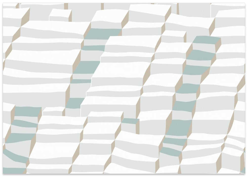 City life always up soft grey pattern