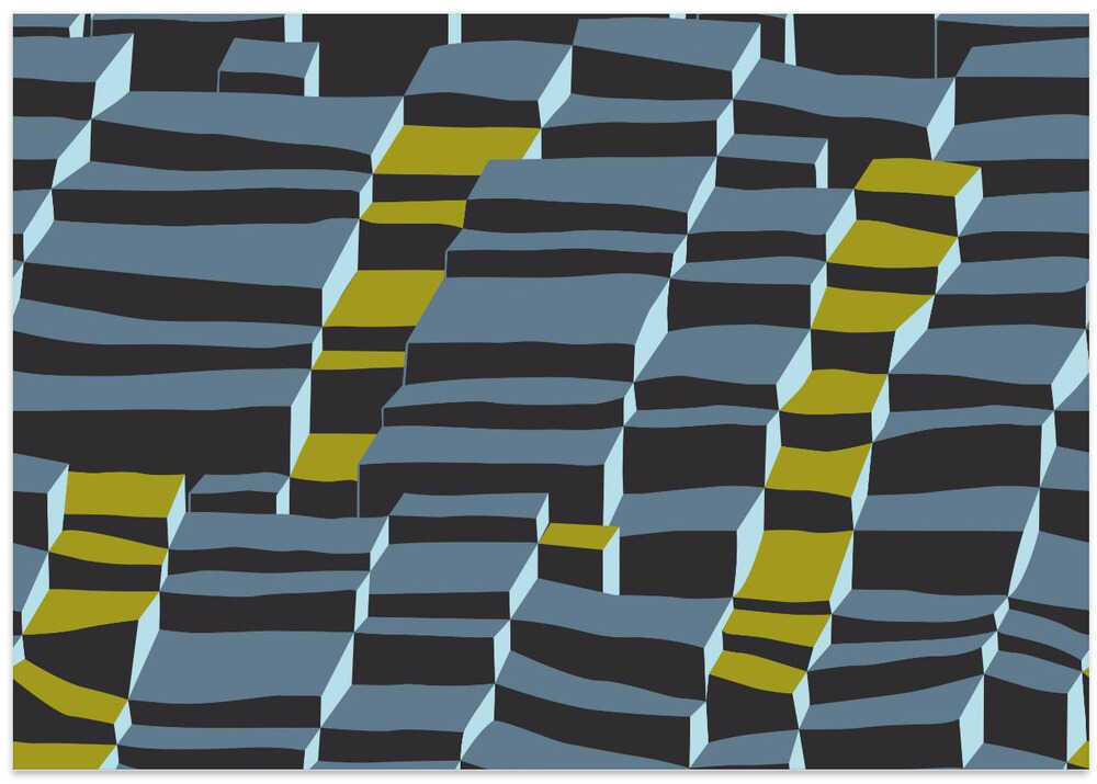 City life always up moonless night pattern