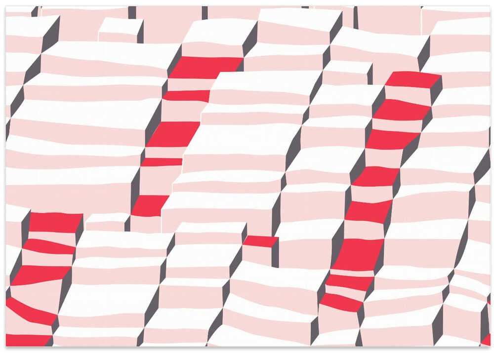 City life always up pearl pink pattern