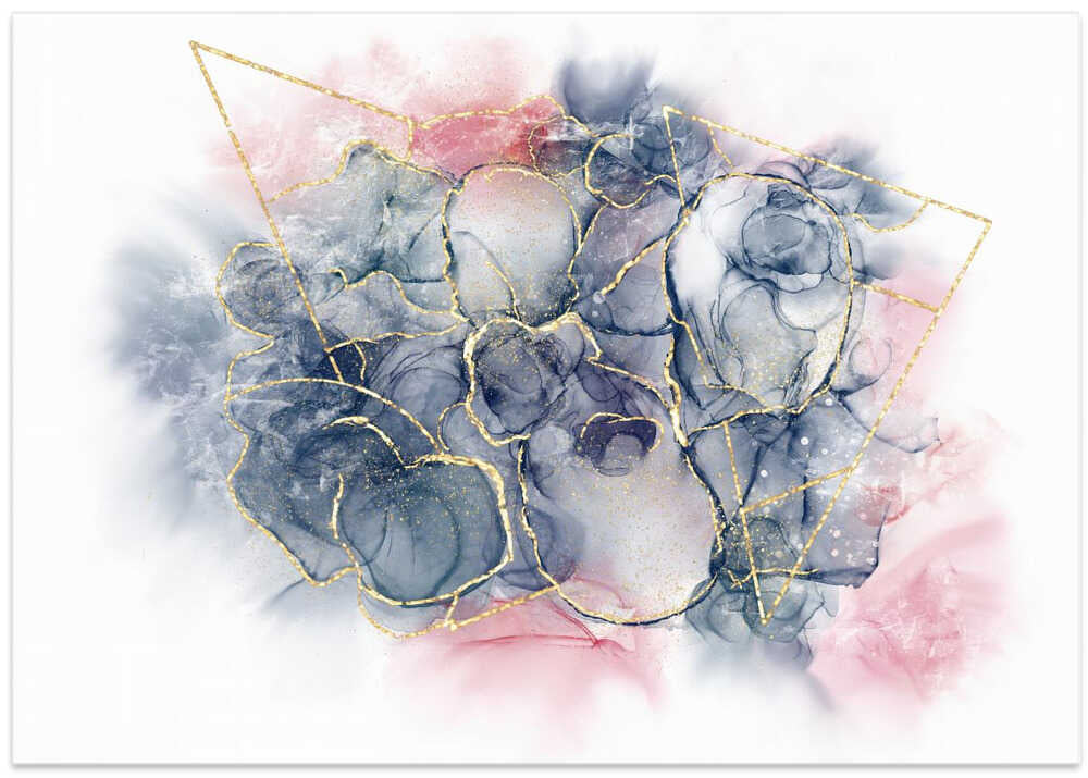 Golden Ethereal Blooms