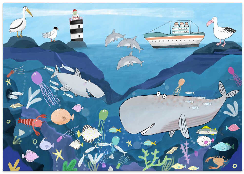 Sea World, Sea Life by Artist Carla Daly