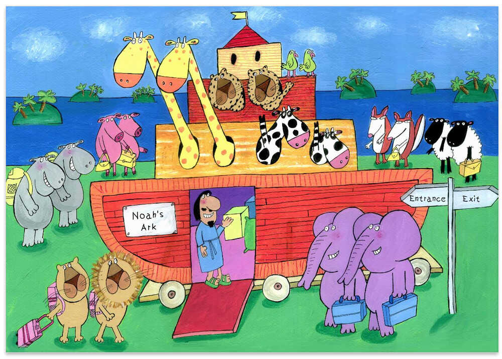 The Animals Enter Two by Two into Noah's Ark