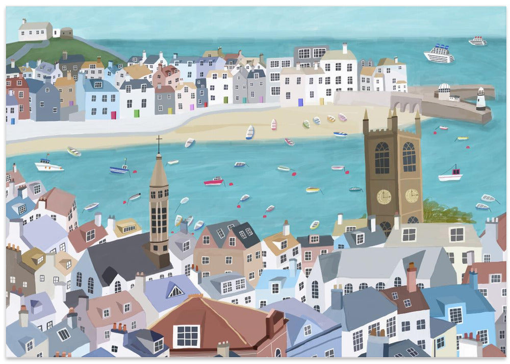 The Beautiful St Ives, Cornwall, UK by Artist Carla Daly