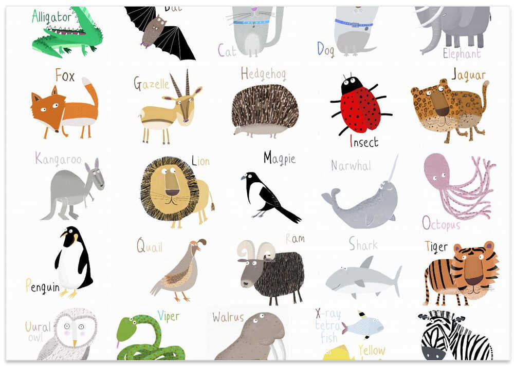 Dal 290b Alphabet White 52x62