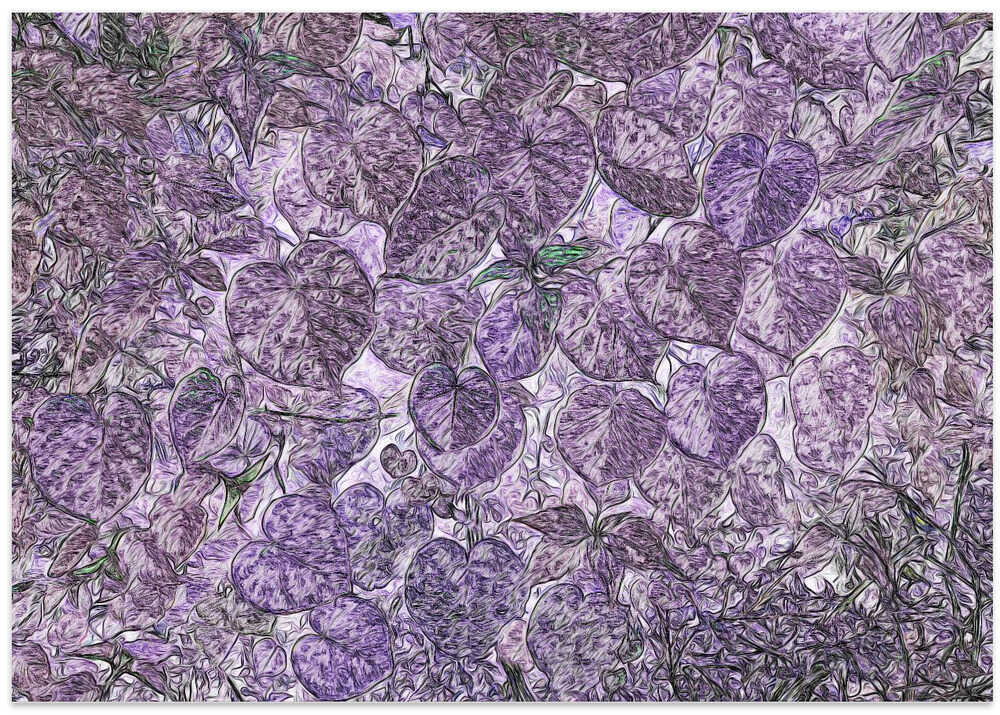 Purple Leaf Tapestry