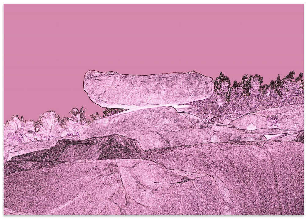 Pink Rock Balance