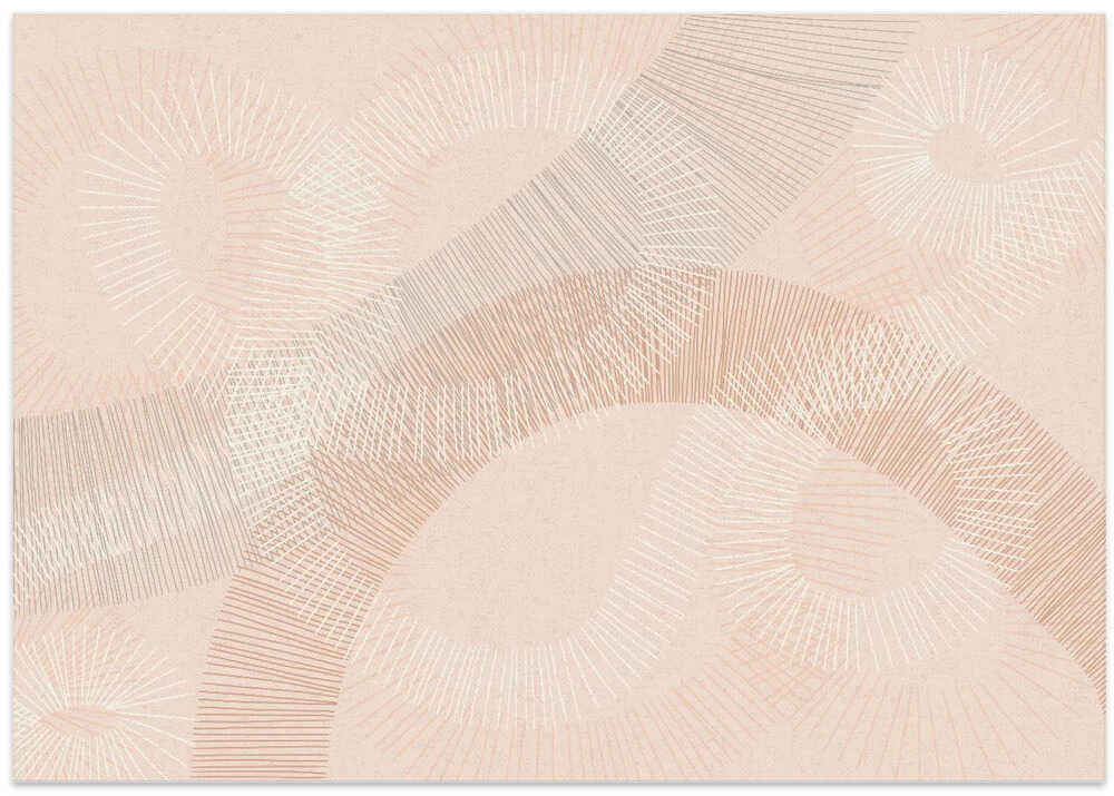 calming essentials Curved Lines chalky peach