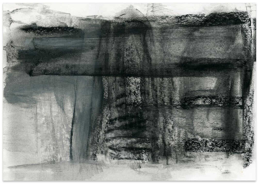 Abstract Charcoal Monochrome 1
