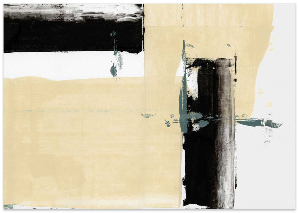 Neutral & Black Art Print No 2