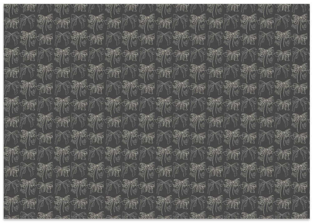 Gray Bows Pattern