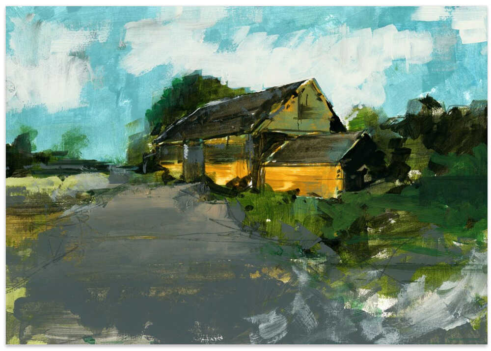 Country Barn Landscape 1