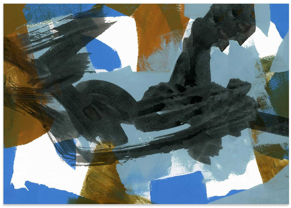 Abstract Blue Dance No 1