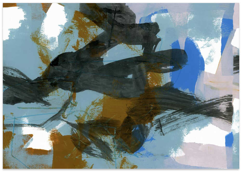 Abstract Blue Dance No 2