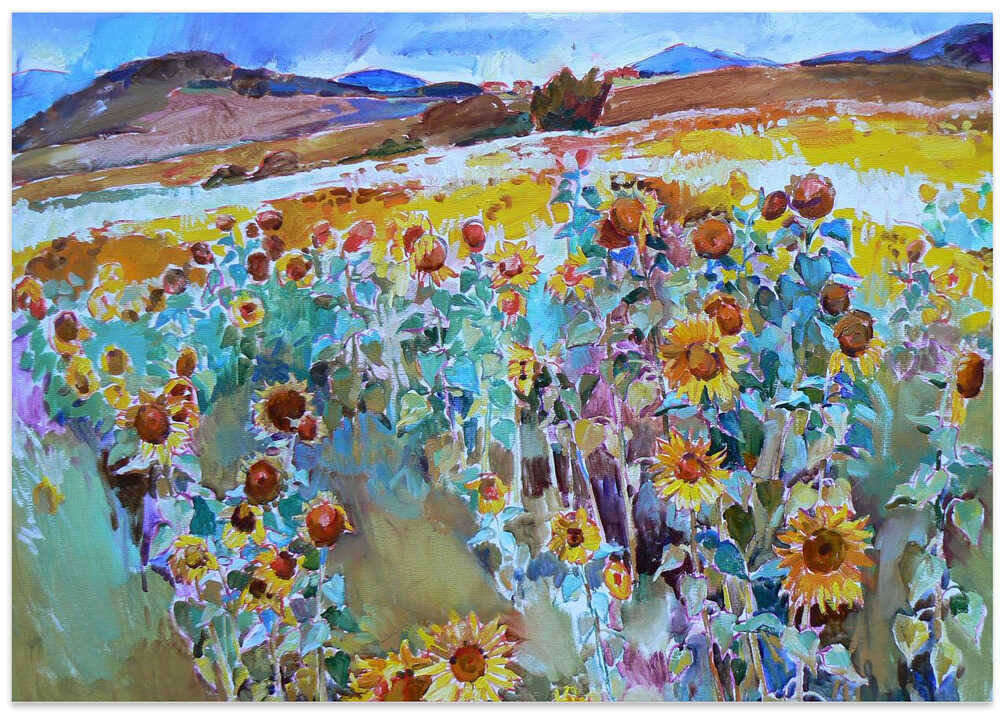 Sunflowers in the mountain