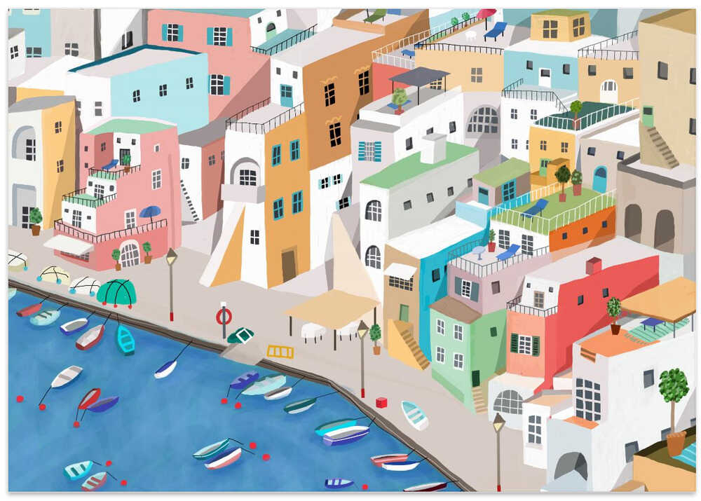 Sunny Seaside Village Summer Fun By Carla Daly