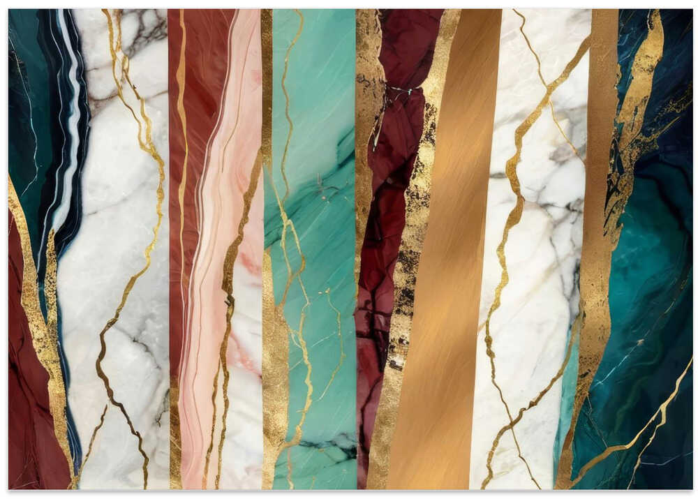 Marble Textures With Rich Gold Veins