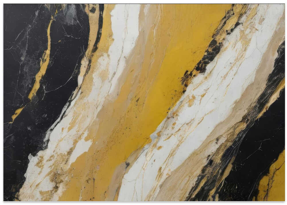 Gold and Black Marble