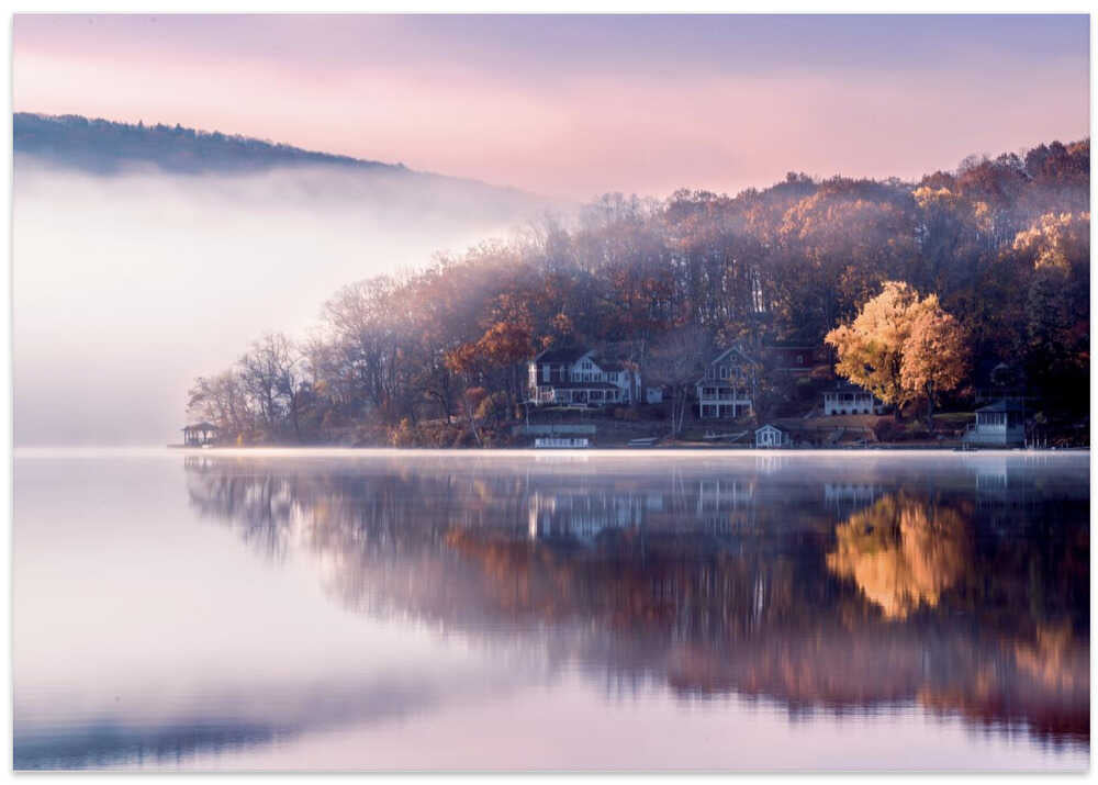 Autumn Foggy Sunrise