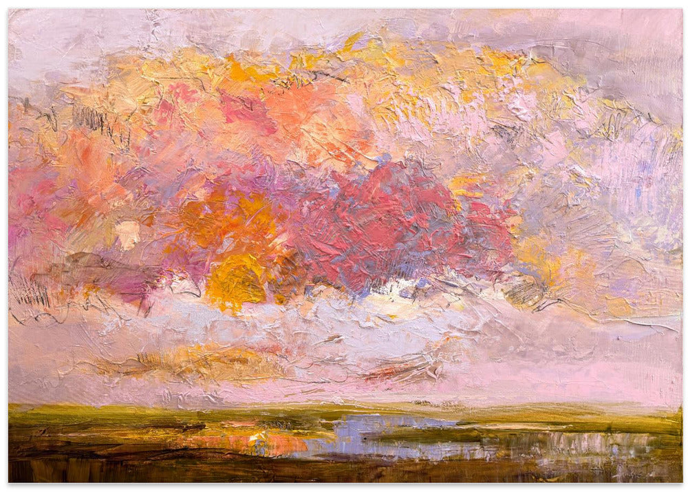 Vibrant Pink Horizon