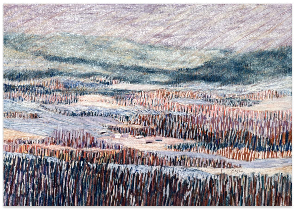 Winter landscape Tapestry