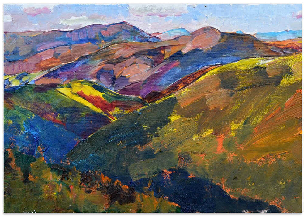 Sunset in the mountains