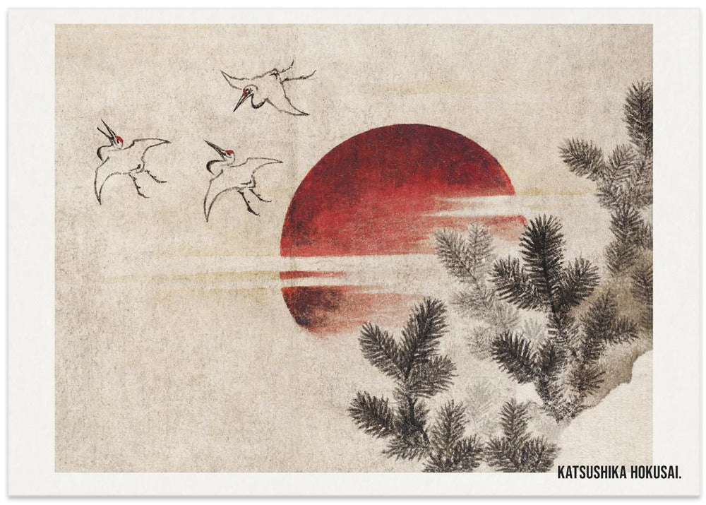 Birds and Sunset, From Album of Sketches (1814)