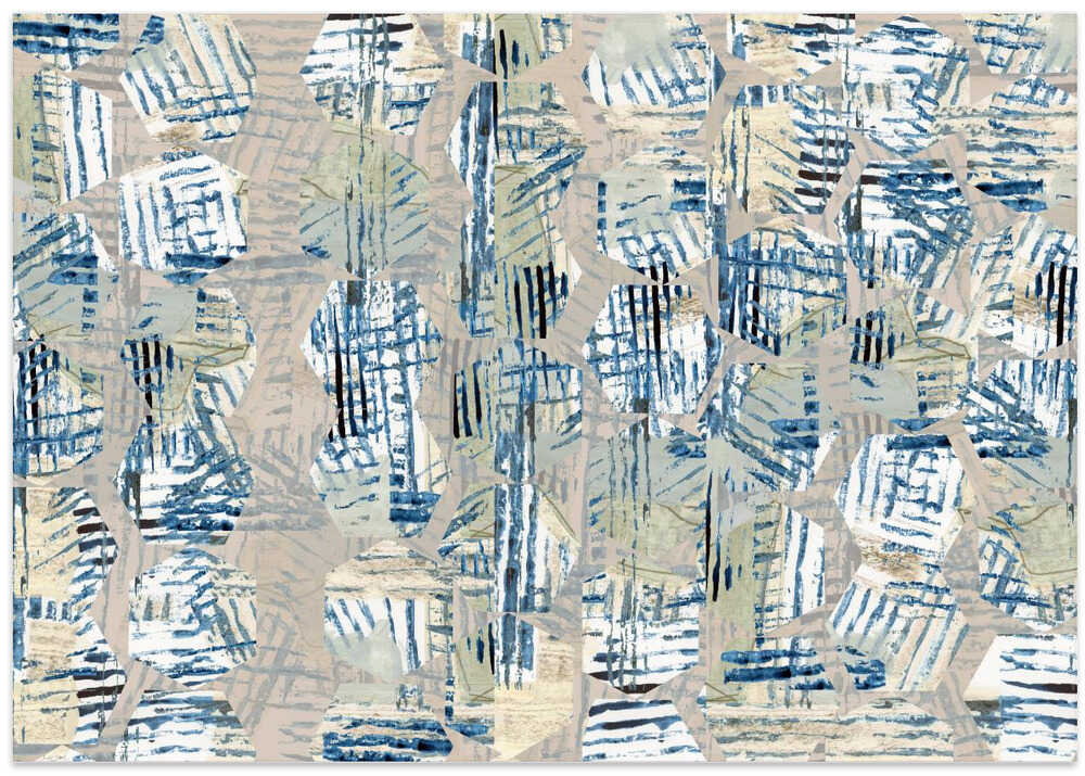 Cornish Blue Hexagons 3