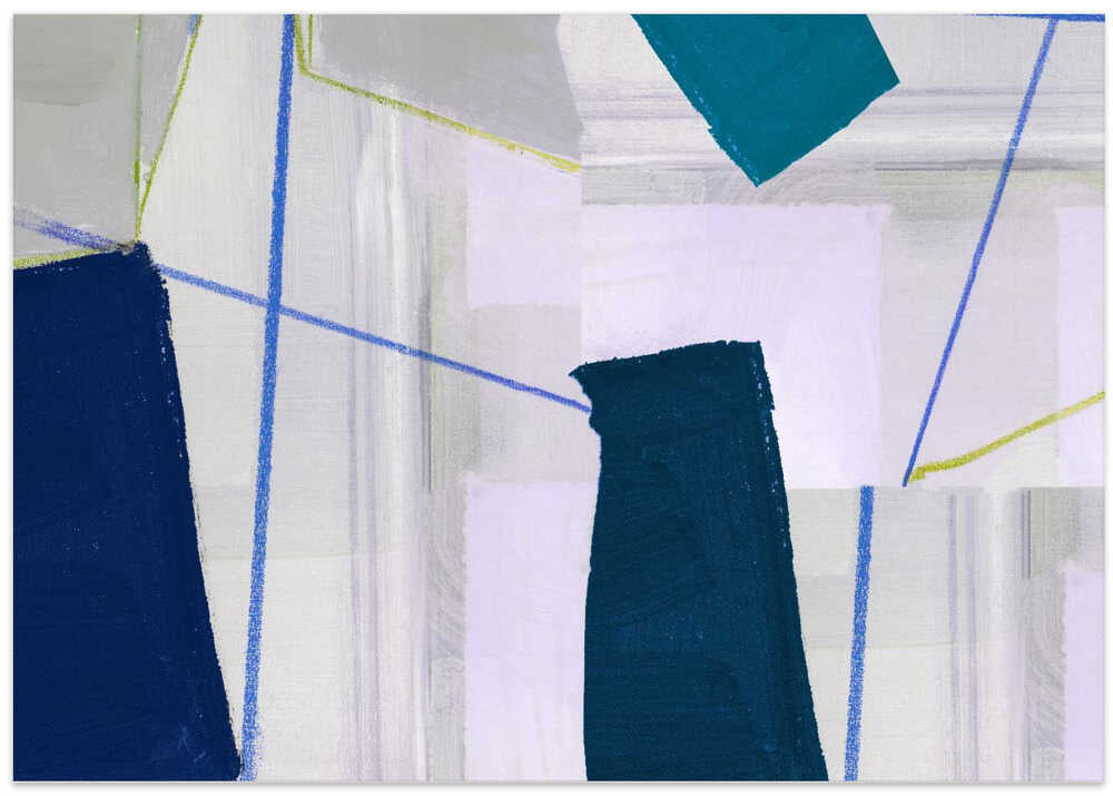 Abstract Composition In Blue 2