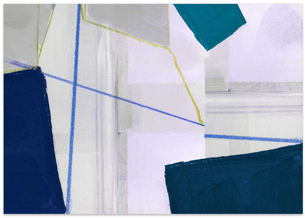 Abstract Composition In Blue 1