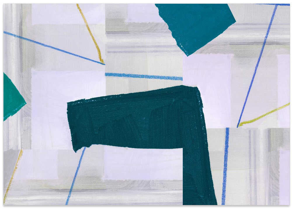 Abstract Composition In Blue 3