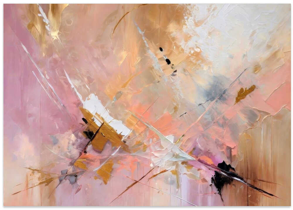 Expressionist Pink Abstract