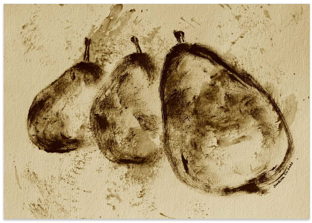 Pears in Sepia