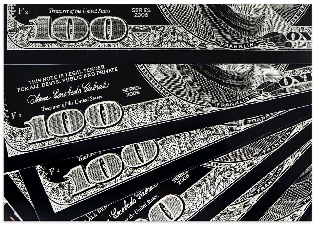 Dollar Bill 100 Black