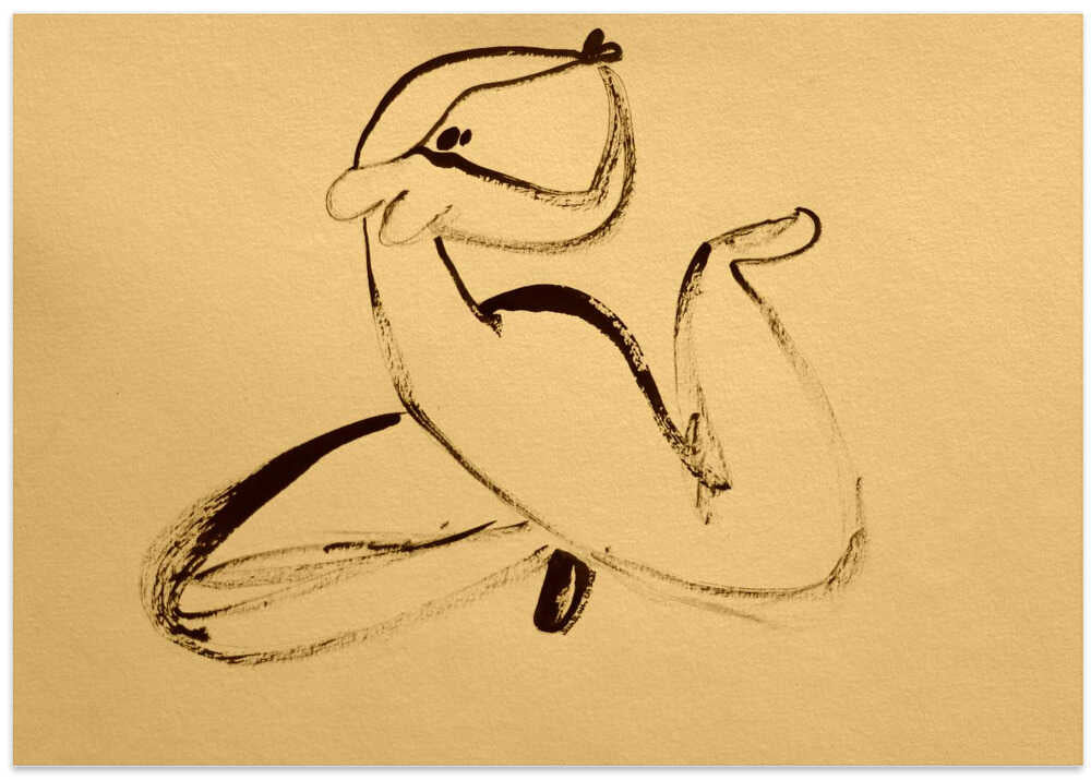 Whimsical Otter Play