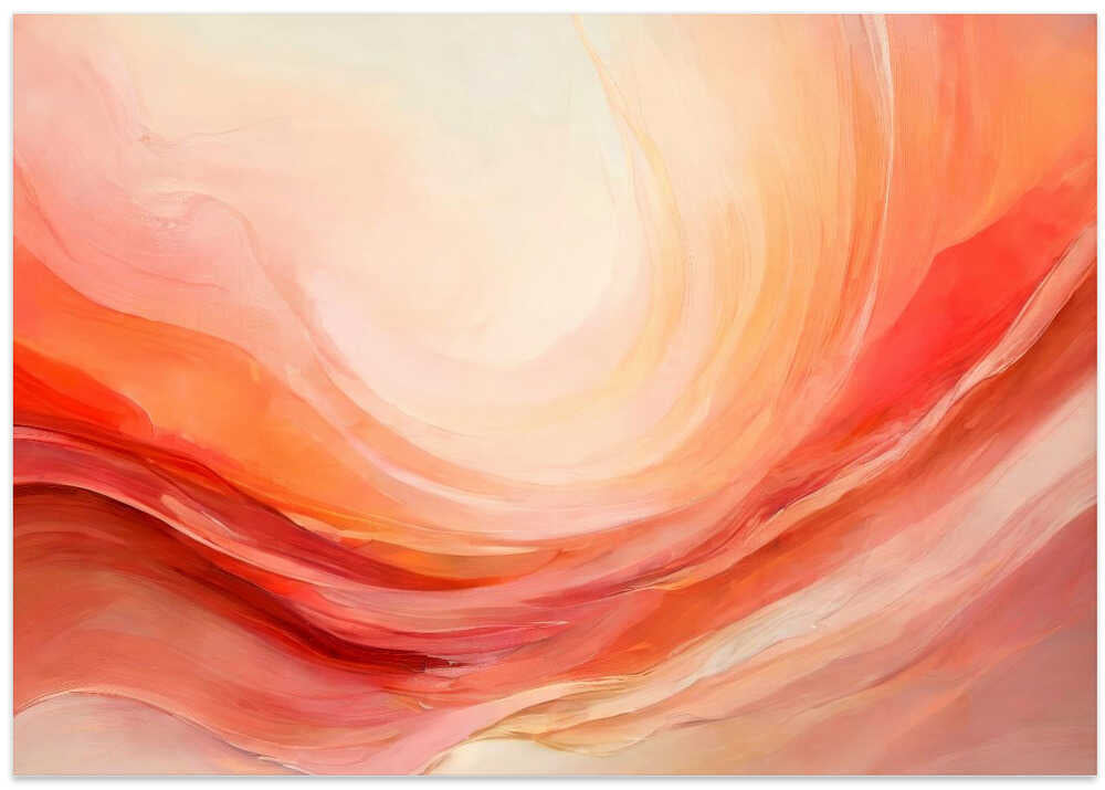 Vibrant Waves of Pink and Orange Hues