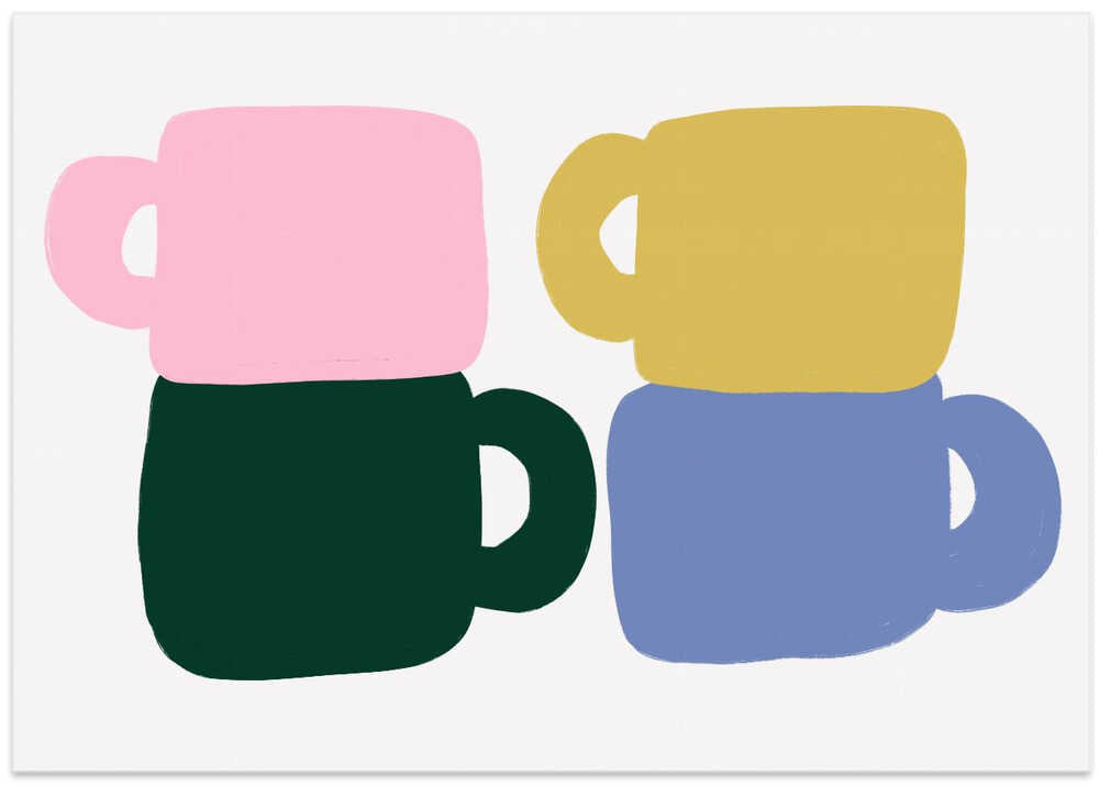 Colorful Coffee Mugs