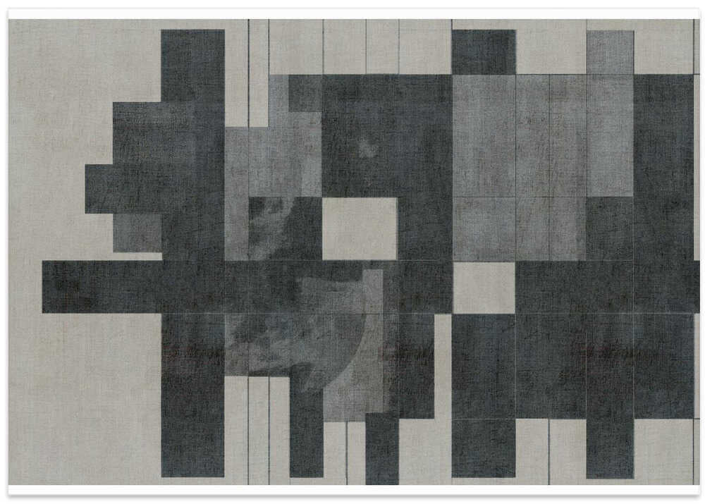 Mid Century Modern Composition in Grayscale