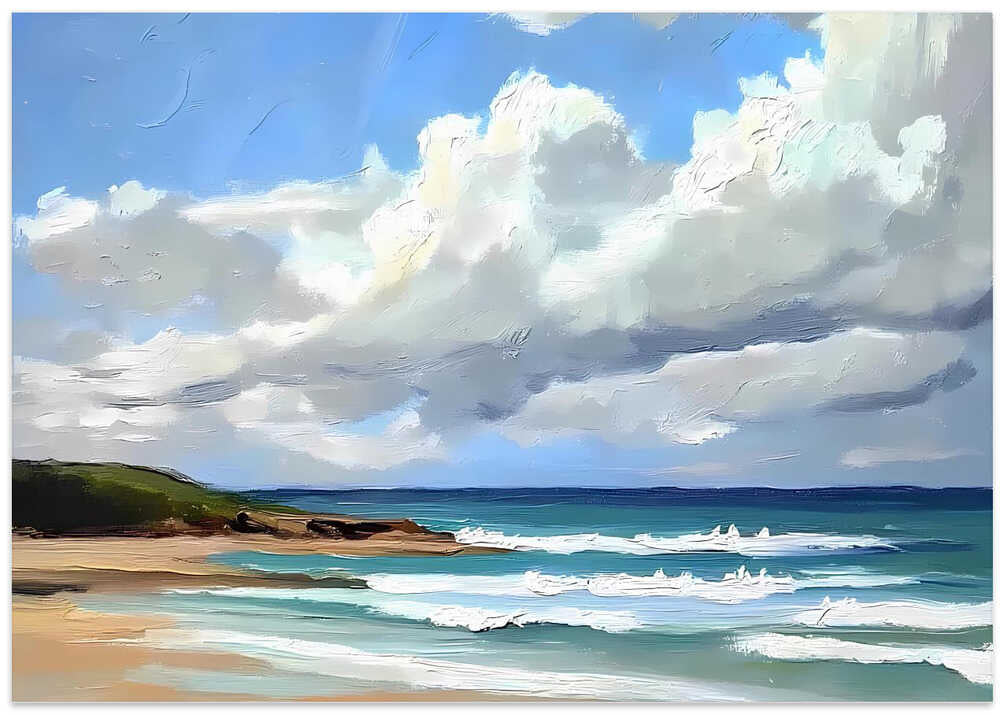 Cloudy Day At the Beach